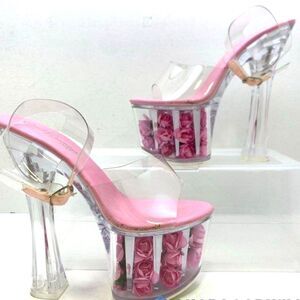 Shuzumiao Rose Bouquet Platforms - Size 38